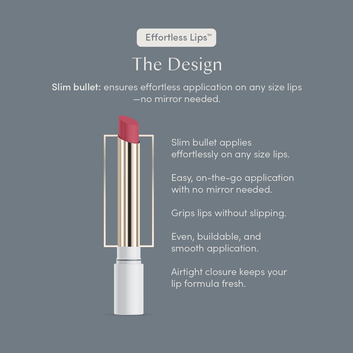Ravie Beauty Effortless Lips 3-in-1 everyday sheer-buildable lip formula (Rose, 0.06oz)