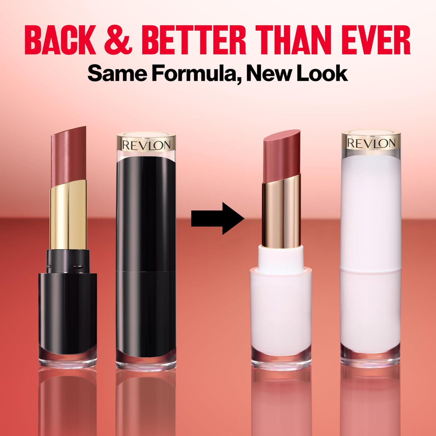 REVLON Super Lustrous Glass Shine Balm, Hydrating Tinted Lipstick, Sheer, Glossy Shiny Finish, 005 Glossed Up Rose, 0.11 oz