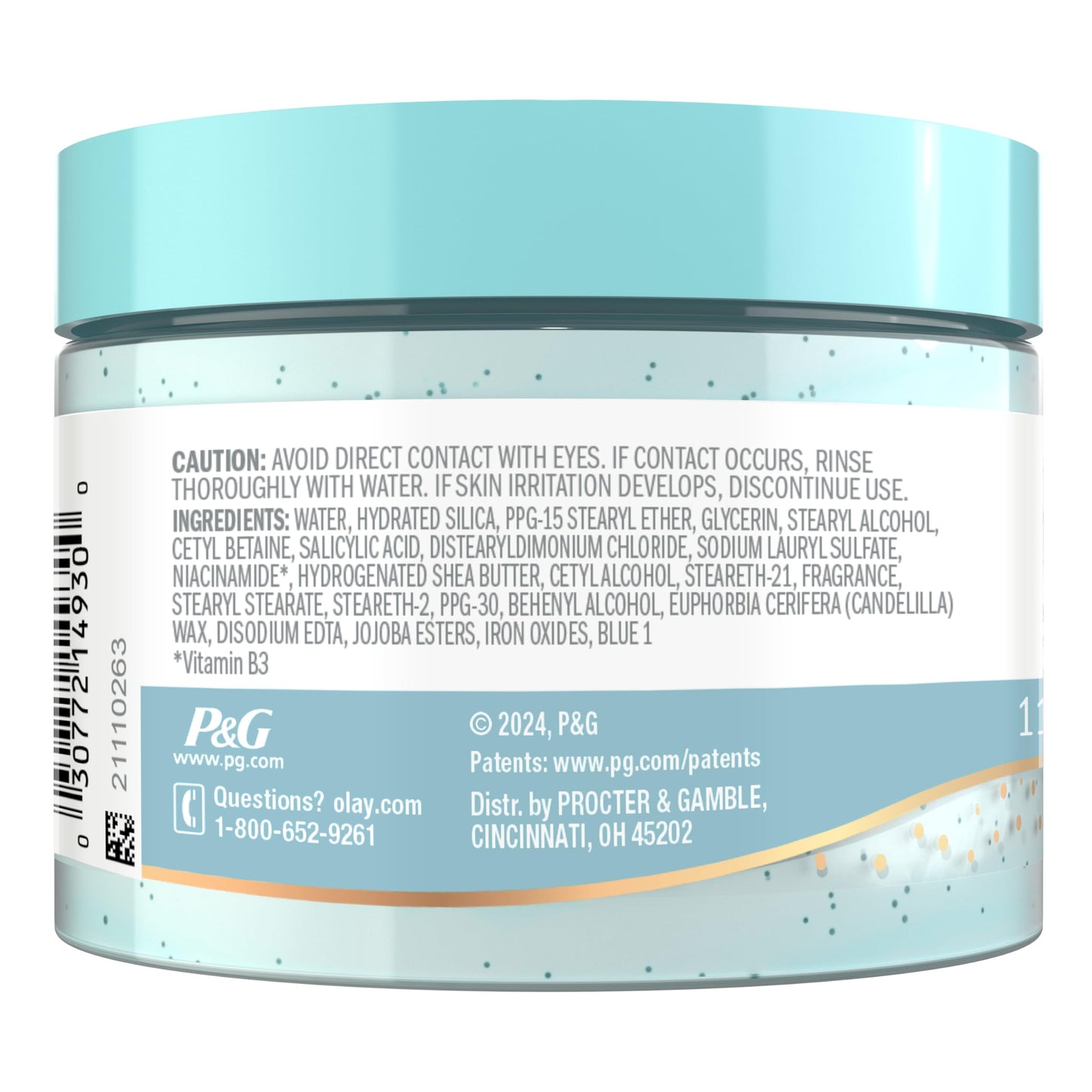 Olay Body Indulgent Mineral Scrub, Skin Exfoliating & Massaging Pearls, Nourishing Soft & Gentle Formula, Renewing BHA, Vitamin B3 Complex, Luxurious Fragrances, Coconut & Guava Scent, 11 oz