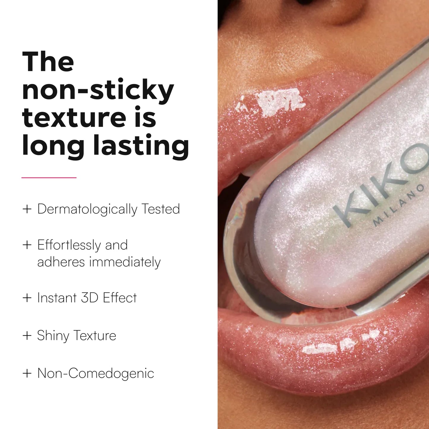 KIKO Milano 3D Hydra Lip Gloss – High Shine, Hydrating, Plumping, Non-Sticky, Moisturizing Lip Makeup – 12 Pearly Amaryllis Red – 6.5ml