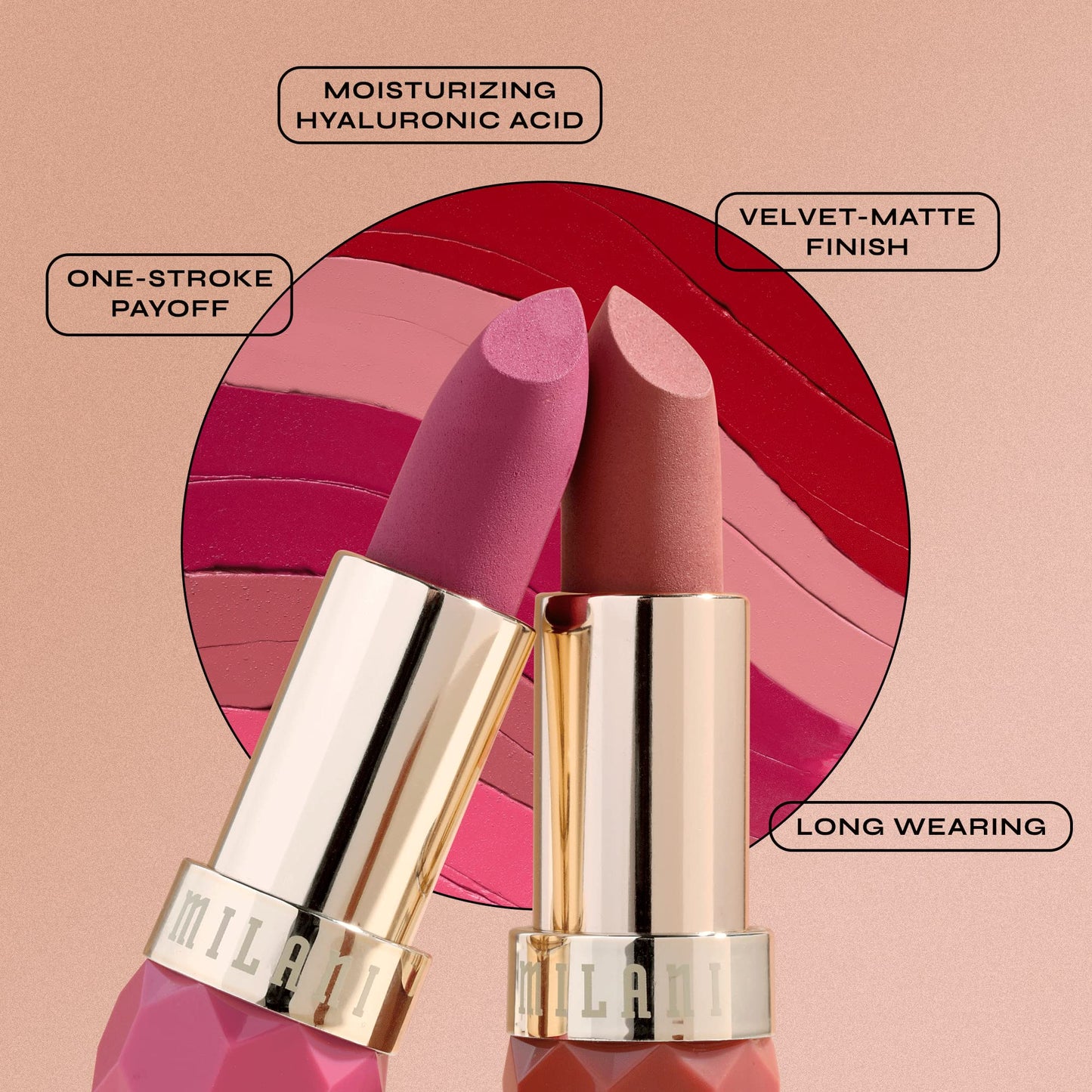 Milani Color Fetish Matte Lipstick (Peony)
